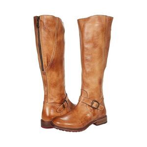 Bed Stu Glaye F315401 Women's US 8 Brown Leather Mid Calf Riding Boots RHS2385